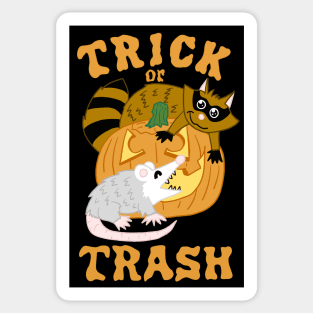 Cute Trick or Trash Buddies Sticker